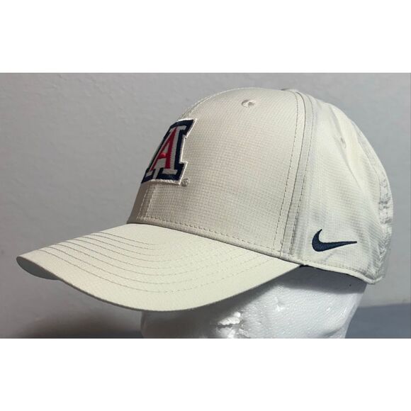 Nike Other - University of Arizona Nike Dri-fit Club Cap Adjustable Breathable White/Tan Hat